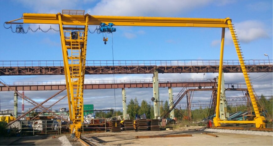 Однобалочный козловой кран рельсовый